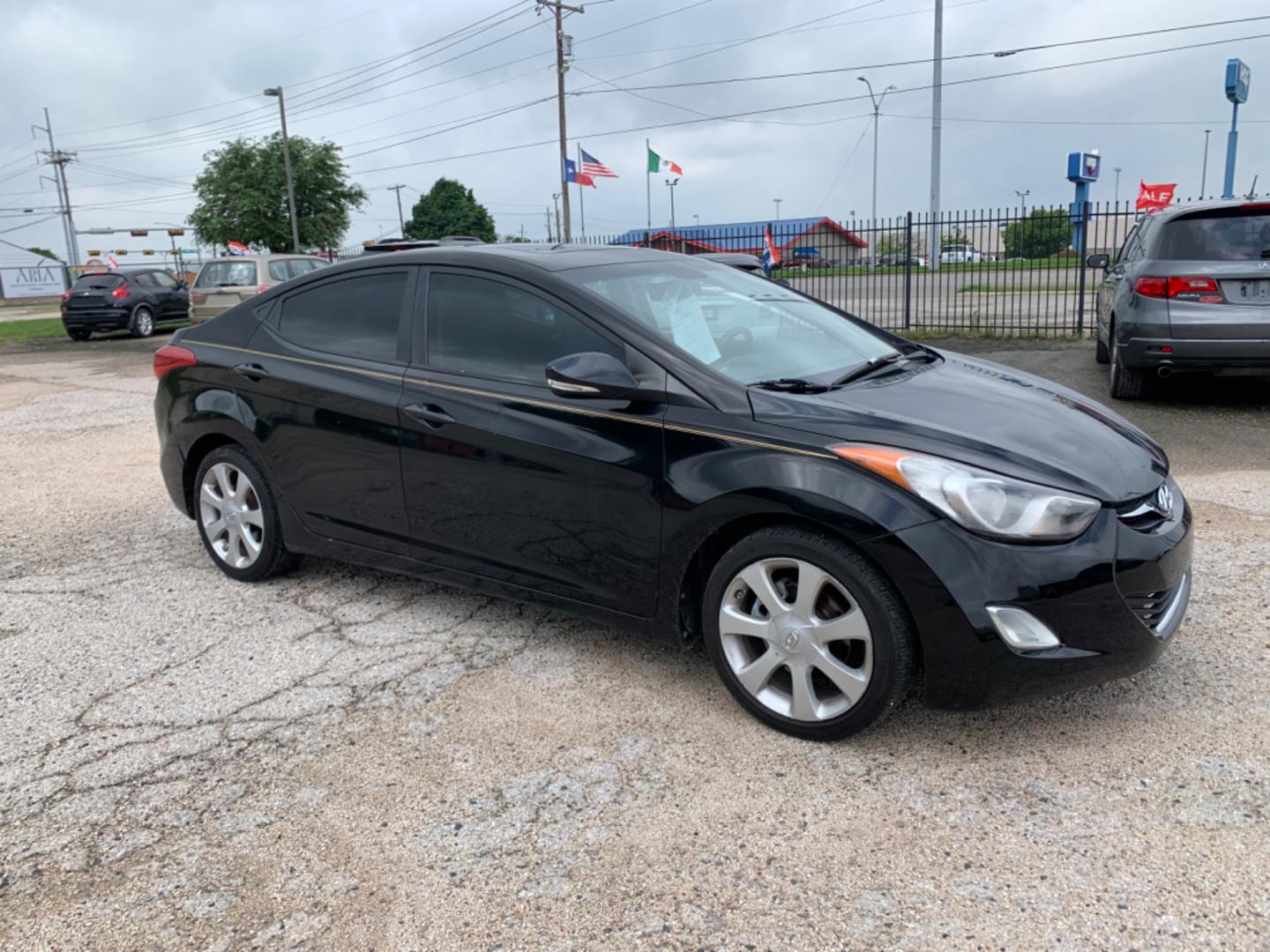 2012 Black Hyundai Elantra GLS A/T (KMHDH4AE3CU) with an 1.8L L4 DOHC 16V engine, Automatic transmission, located at 1830 North Belt Line Road, Irving, TX, 75061, (469) 524-0199, 32.834373, -96.993584 - Photo#6